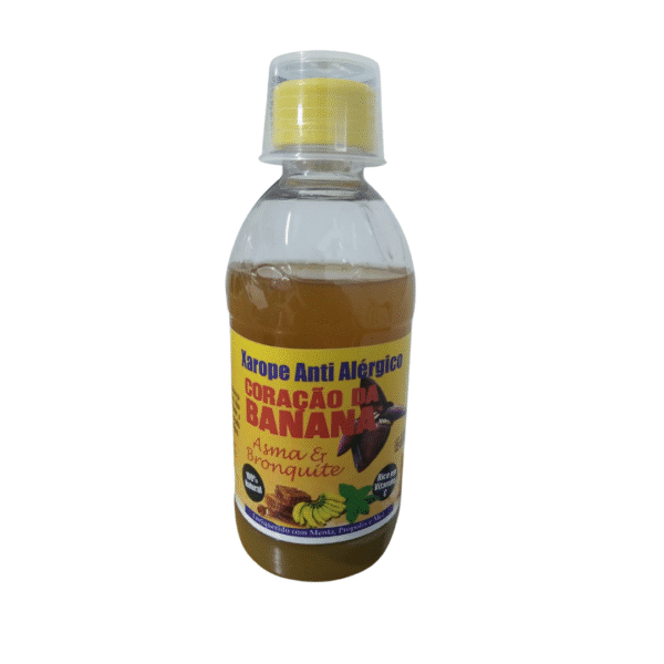 Xarope Antialérgico Coração da Banana – 100% Natural | Auxilia no Alívio da Tosse, Asma e Bronquite