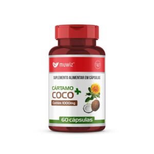 Óleo de Cártamo com Coco 1000mg 60 cápsulas – Muwiz