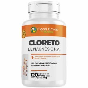 Cloreto de Magnésio P.A. 120 Cápsulas – Floral Ervas