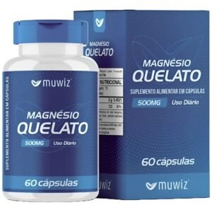 Magnésio Quelato 500mg 60caps Muwiz