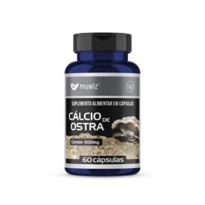 Cálcio de Ostra 500mg 60caps Muwiz