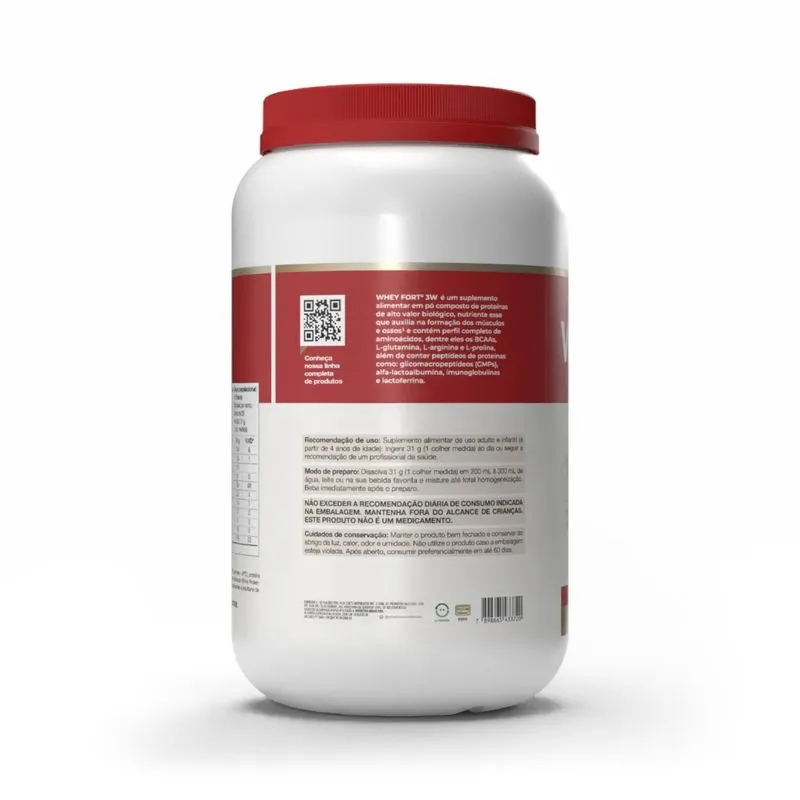 Whey Fort 3W 900g VitaFor - Baunilha - Imagem 3
